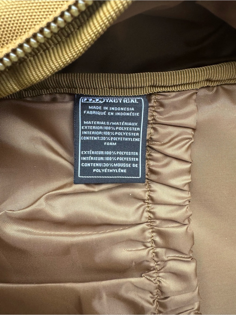 Compact Tan Military-Style Backpack - Picture 5 of 6